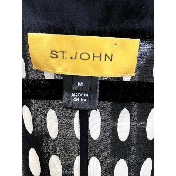 ✨HOST PICK✨ - St John Mini Bohemian Chic Black/White Tunic - Size Medium (EUC) - Picture 9 of 9